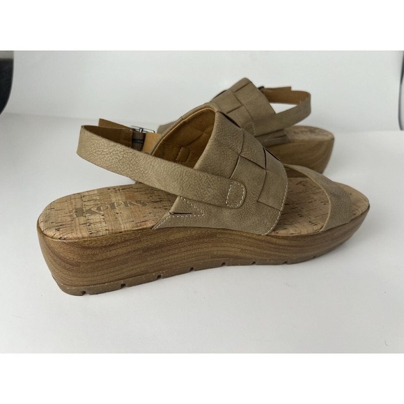 Korks Kork-Ease Women's Fraya Wedge Slingback Natural Platform Sandal Size 9 - Picture 6 of 15
